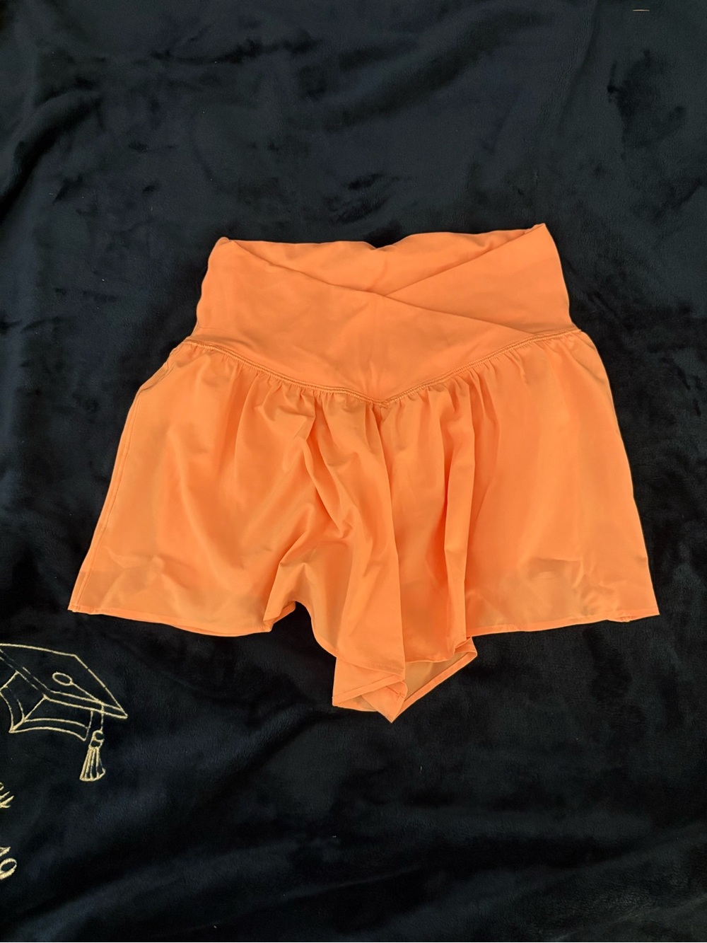 aerie Orange High-Waist Flow Skort